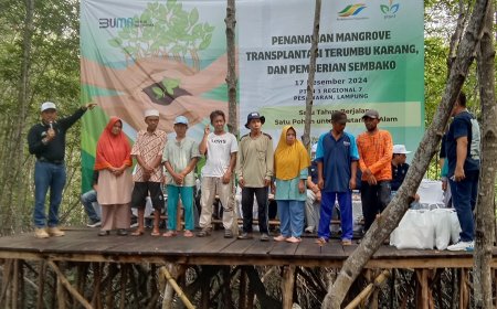 PTPN 1 Rayakan Ulang Tahun Pertama dengan Aksi Lestari di Pesisir Lampung