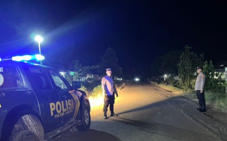 Patroli Malam Polsek Lampung Timur Tingkatkan Keamanan dan Keteraturan Masyarakat