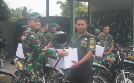 Dandim Serahkan 25 Motor Dinas Baru untuk Memperkuat Operasional Babinsa