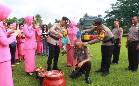 59 Personel Polres Lampung Timur Raih Kenaikan Pangkat, Ini Pesan Kapolres.