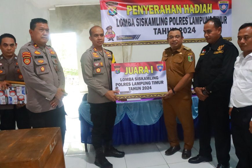 Poskamling Muara Jaya Raih Juara Lomba Siskamling Lampung Timur!