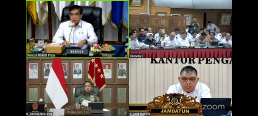 Pj. Gubernur Samsudin Ikuti Rakor Pengendalian Inflasi Dan Sosialisasi Kebijakan Upah Minimum Tahun 2025
