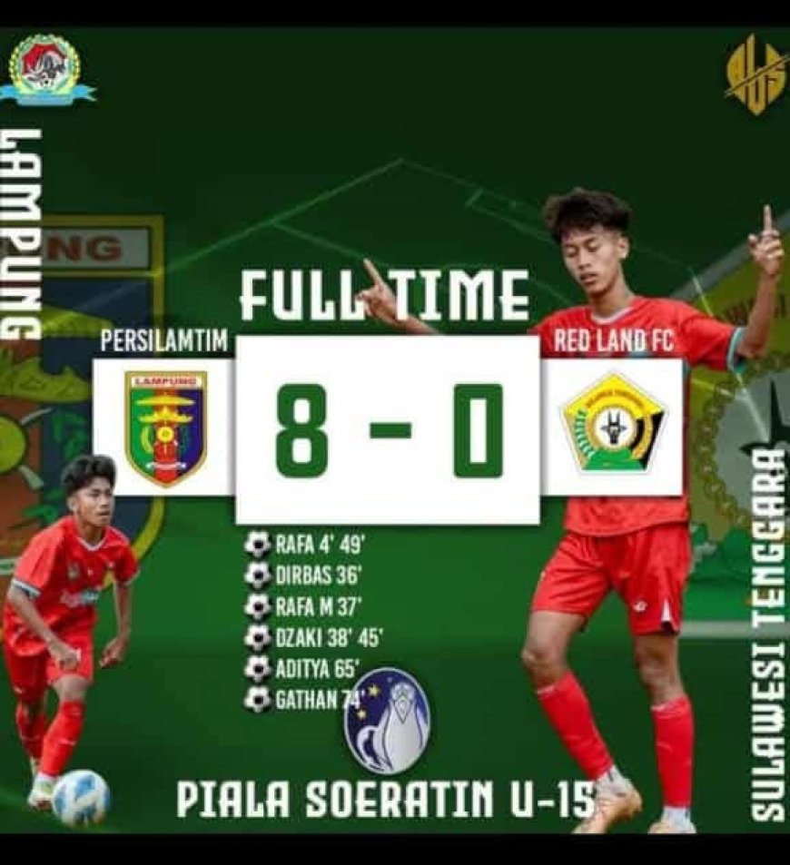 PERSILAMTIM Melaju ke 16 Besar Piala Soeratin U15 dengan Kemenangan Telak