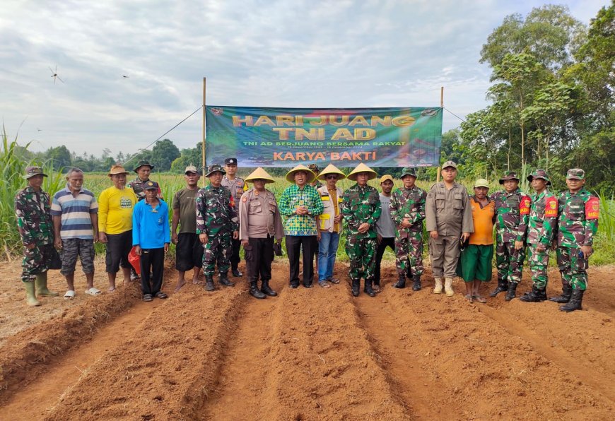 TNI AD Tanam Bibit Jagung di Siraman, Lestarikan Budaya Bertani