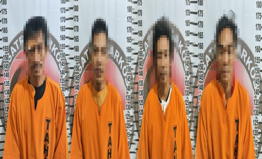 Gasak Narkoba! Empat Pria Digerebek Polisi Saat Pesta Sabu di Tulang Bawang