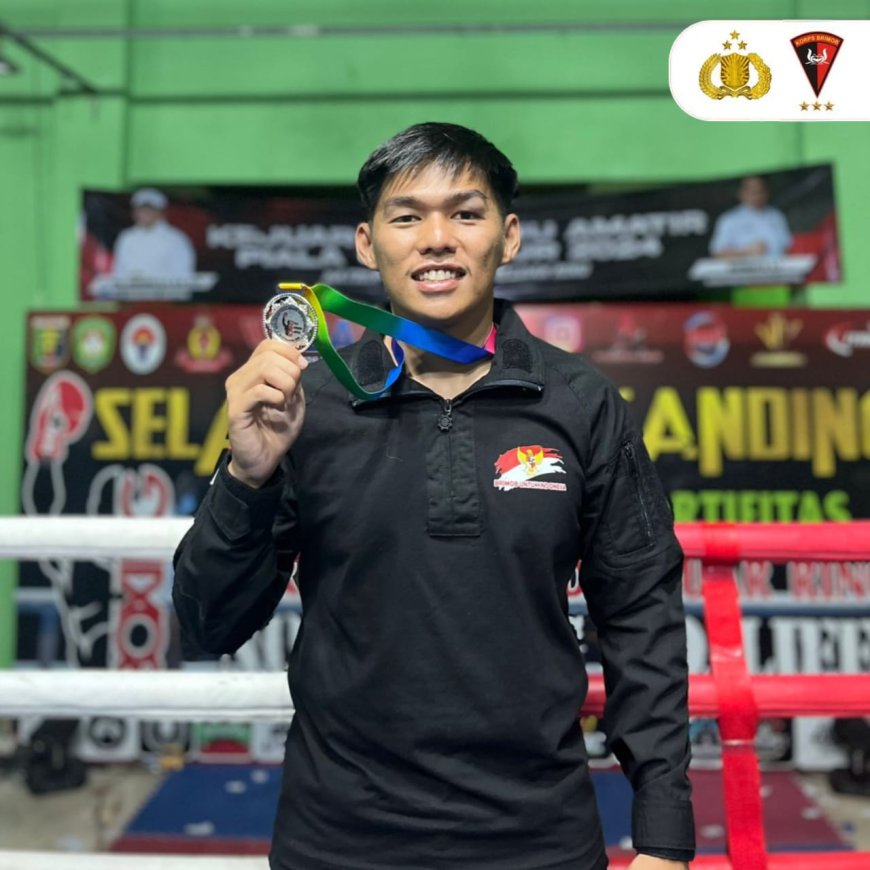 Bripda Abdul Razzaq Suryaatmaja Raih Juara 2 Tinju Amatir Piala Gubernur Lampung