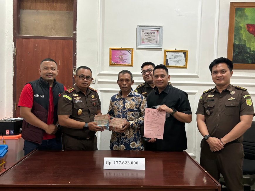 Sutarlan Titipkan Uang Rp 177 Juta ke Kejaksaan, Diduga Terkait Kasus Korupsi Ganti Rugi Bendungan