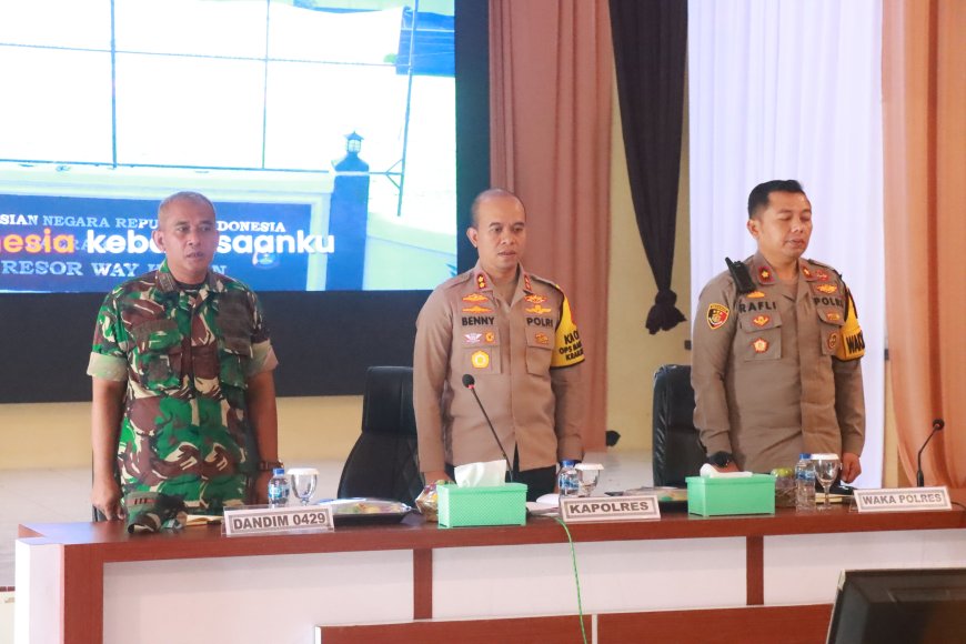Sinergi Lintas Sektoral Wujudkan Keamanan Natal dan Tahun Baru di Lampung Timur