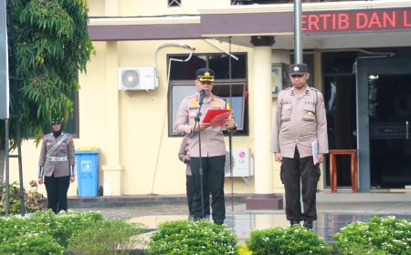 Kapolres Lampung Timur Ajak Personel Tinggalkan Kebiasaan Buruk di Tahun Baru 2025