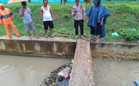 Mayat Pria Diduga ODGJ Ditemukan di Saluran Irigasi Lampung Timur