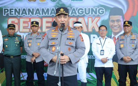 Satu Juta Hektare Jagung, Kapolri dan Mentan Tanam Harapan Swasembada Pangan