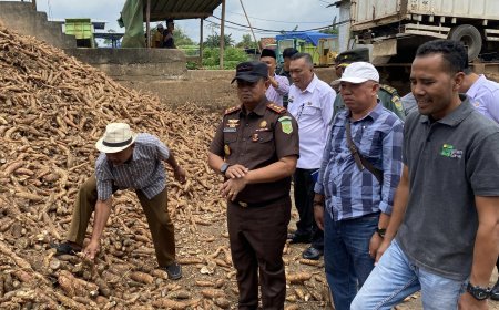 Kajari Lampung Timur Monitoring Pabrik Singkong, Zero Tolerance untuk Pelanggaran, Terlebih Masalah Hukum