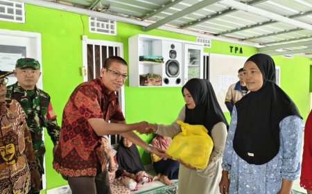 305 Rumah Terendam Banjir,  PWI Lampung Salurkan Bantuan