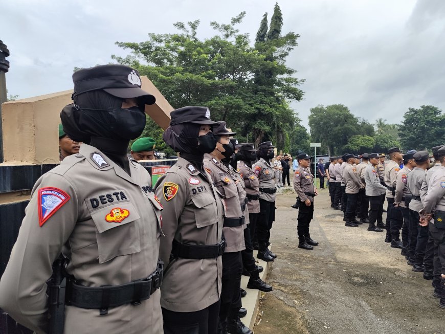 316 Personel Gabungan Amankan Aksi Unjuk Rasa Petani Singkong Lampung Timur