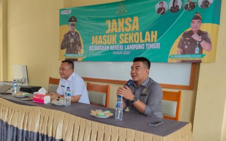 Jaksa Sambangi Sekolah di Lampung Timur, Bentengi Pelajar dari Jerat Narkoba dan Bullying
