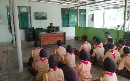 Remaja SMK N 1 Raman Utara Asah Jiwa Patriotisme di Markas TNI AD