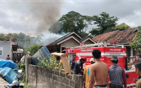 Kebakaran Hanguskan Rumah di Lampung Timur, Kerugian Ditaksir Rp60 Juta
