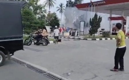 Breaking News:Daihatsu Taruna Terbakar di SPBU Pekalongan, Beruntung Api Cepat Dipadamkan
