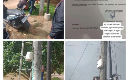 PT Atmega Telcomindo Nusantara Diduga Abaikan Himbauan PLN, Terancam Penertiban Kabel!