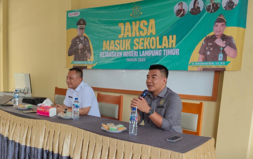 Jaksa Sambangi Sekolah di Lampung Timur, Bentengi Pelajar dari Jerat Narkoba dan Bullying