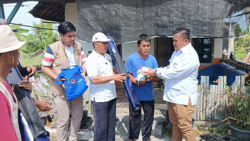 Gerindra Berbagi, Ringankan Beban Warga Terdampak Puting Beliung