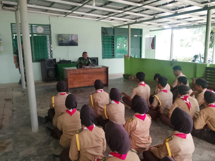 Remaja SMK N 1 Raman Utara Asah Jiwa Patriotisme di Markas TNI AD