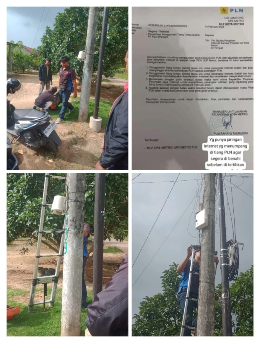 PT Atmega Telcomindo Nusantara Diduga Abaikan Himbauan PLN, Terancam Penertiban Kabel!