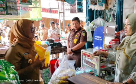 Bupati Lampung Timur Turun Langsung, Awasi Harga Sembako di  Bulan Ramadan