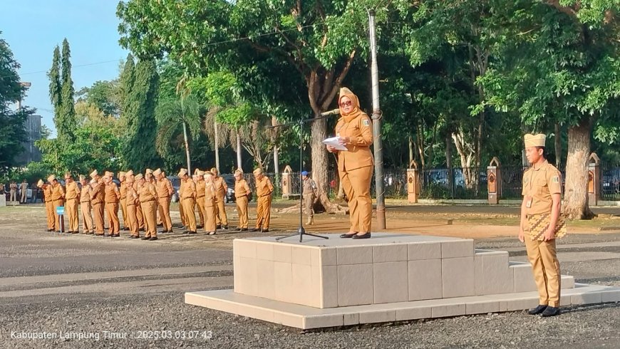 Bupati Ela Siti Nuryamah Ajak Pegawai Pemkab Lampung Timur Bangun Daerah Lebih Maju