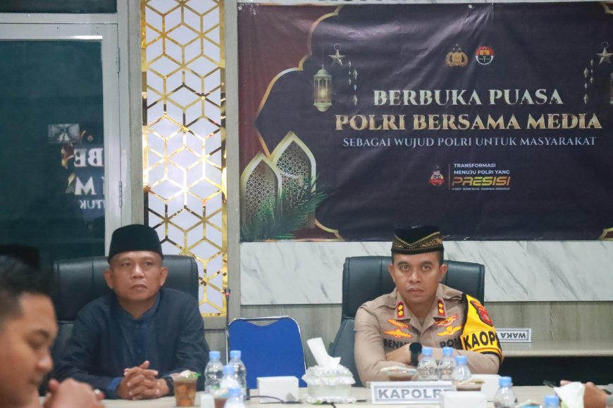 Sinergi Polisi dan Jurnalis: Buka Puasa Bersama di Lampung Timur