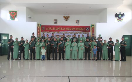 Kenaikan Pangkat 15 Prajurit Kodim 0429/Lamtim: Penghargaan atas Dedikasi dan Loyalitas