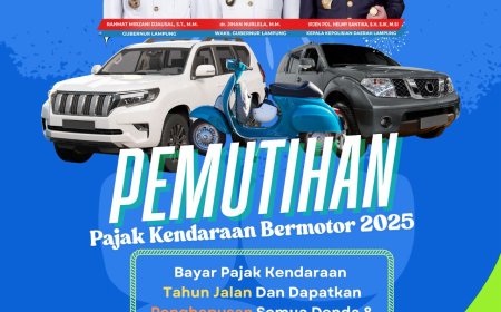 Kesempatan Emas! Pemutihan Pajak Kendaraan di Lampung Dimulai 1 Mei 2025