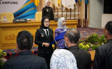 Pelantikan 49 Pejabat Baru, Wagub Jihan Nurlela Dorong Inovasi dan Kedisiplinan di Pemprov Lampung