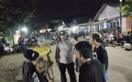 Polsek Sekampung Gencarkan Himbauan Anti Premanisme di Desa Sumbergede
