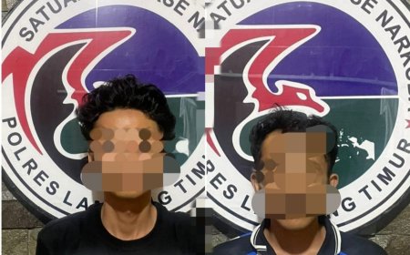 Dua Warga Lampung Timur Ditangkap Polisi, Lantaran Ini