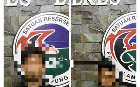 Polres Lampung Timur Amankan Dua Pengguna Sabu dan Bong di Batanghari Nuban