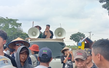 Ratusan Petani Lampung Timur Gelar aksi damai Tagih Janji Politik dan Serukan Perangi Mafia Tanah