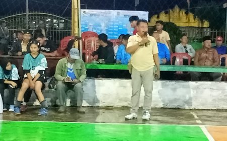 Open Turnamen Bola Voli Meriahkan HUT Ke-69 Desa Sripendowo Lampung Timur