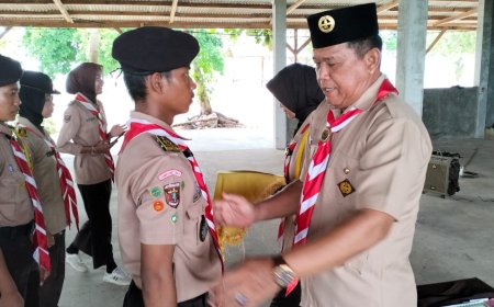 Bantara dan Pengurus Saka Bhayangkara Labuhan Maringgai 2025-2026 Dilantik