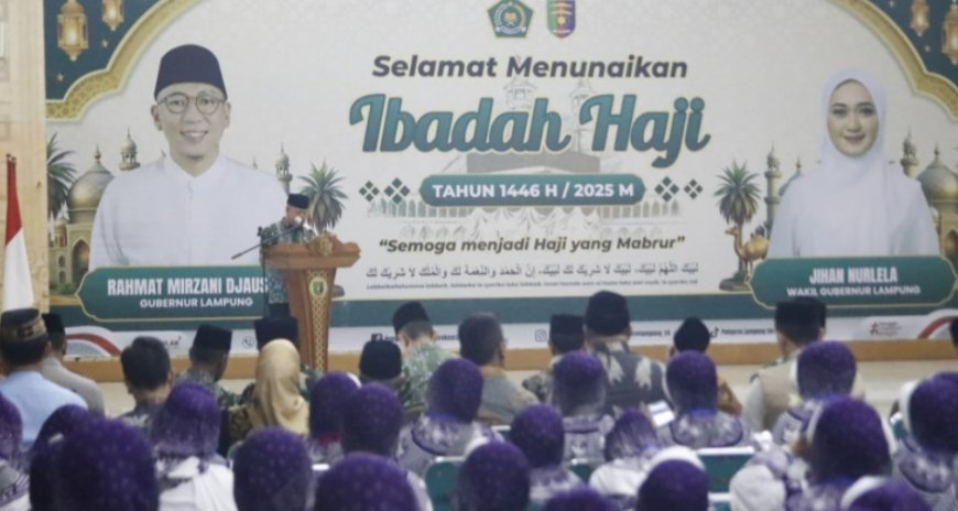 Gubernur Lampung Lepas Jemaah Haji dengan Harapan Membangun Ketulusan di Tanah Suci