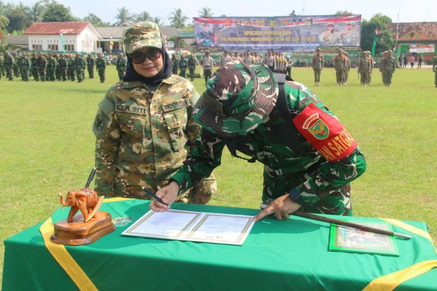 Bupati Ela Luncurkan TMMD ke-124: Sinergi TNI dan Warga untuk Bangkitkan Desa