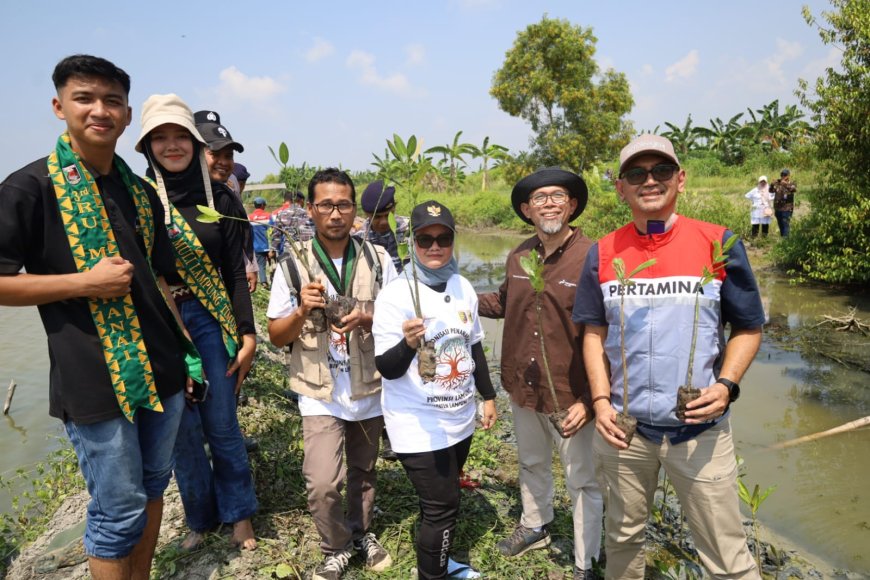 PHE OSES dan Pemerintah Lampung Timur Kolaborasi Tanam 20.000 Mangrove untuk Mitigasi Perubahan Iklim