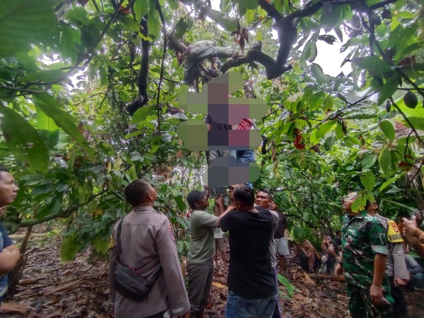 Seorang Pria Warga Kecamatan Sukadana Gantung Diri di Pohon Kakao