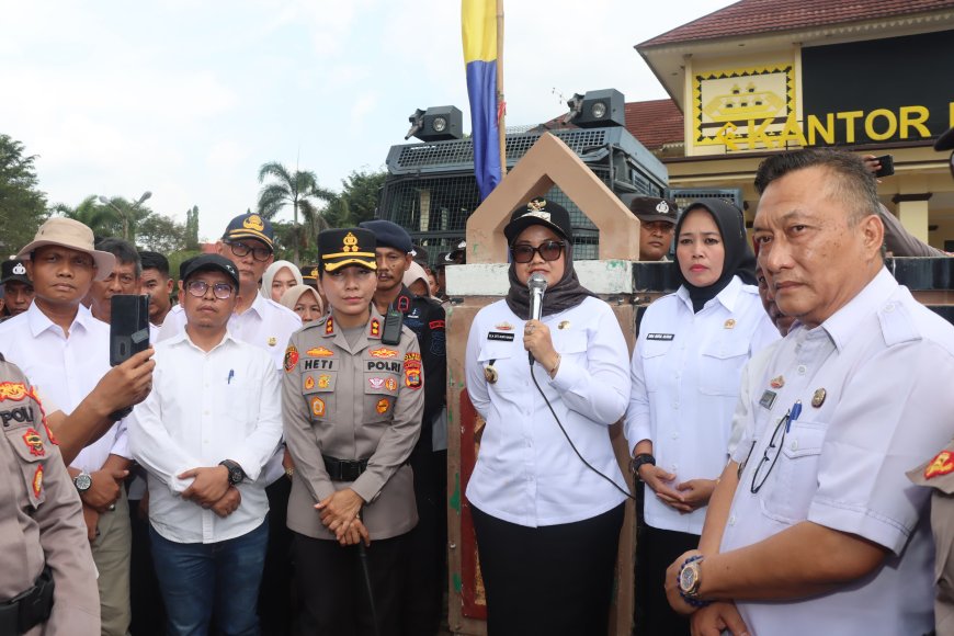 Pengamanan Aksi Damai SPL: Kapolres Lampung Timur Turun Langsung bersama 177 Personel