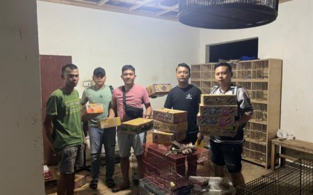 Polres Lampung Timur Amankan Penjual Burung Dilindungi, Ini Barang Bukti dan Tarif Hukum yang Berlaku