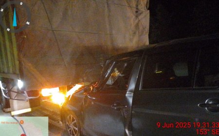 Kecelakaan Minibus dan Truk di Tol Trans Lampung, Tiga Meninggal Dunia Satu Luka Berat