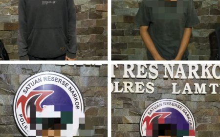 Operasi Gempur Narkotika, Polres Lampung Timur Bekuk Empat Tersangka