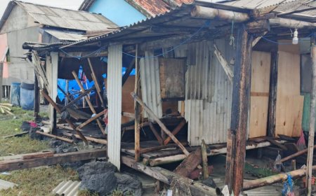 Angin Kencang dan Pasang Naik Sebabkan Kepanikan di Pesisir Labuhan Maringgai, 7 Rumah Rusak