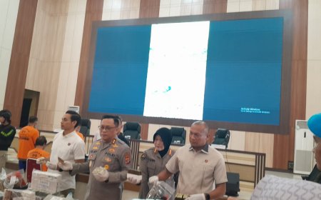 Polda Lampung Gelar Konferensi Pers Ungkap Kasus Penyalahgunaan Senjata Api
