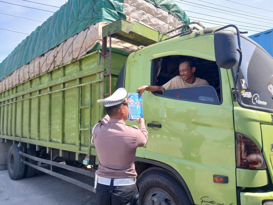 Polres Tulang Bawang Gencarkan Sosialisasi Bahaya Kendaraan ODOL untuk Tingkatkan Kesadaran Masyarakat